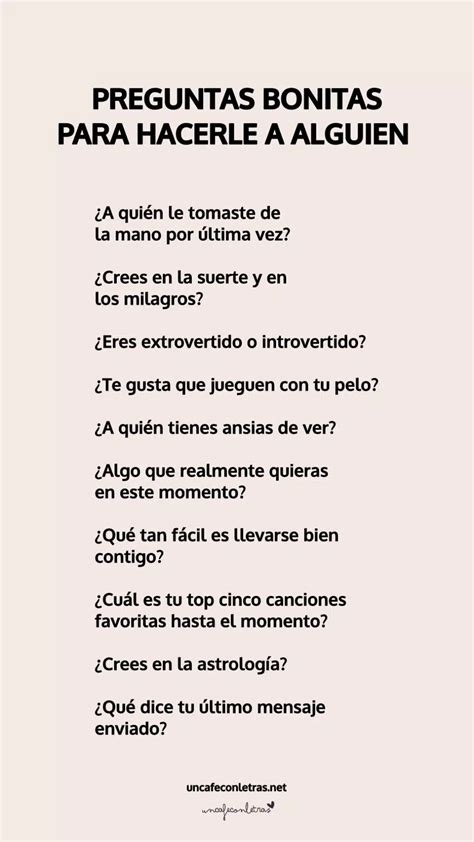 25 preguntas para conocer a alguien|Lista de Preguntas Clave para Conocer Mejor a Alguien